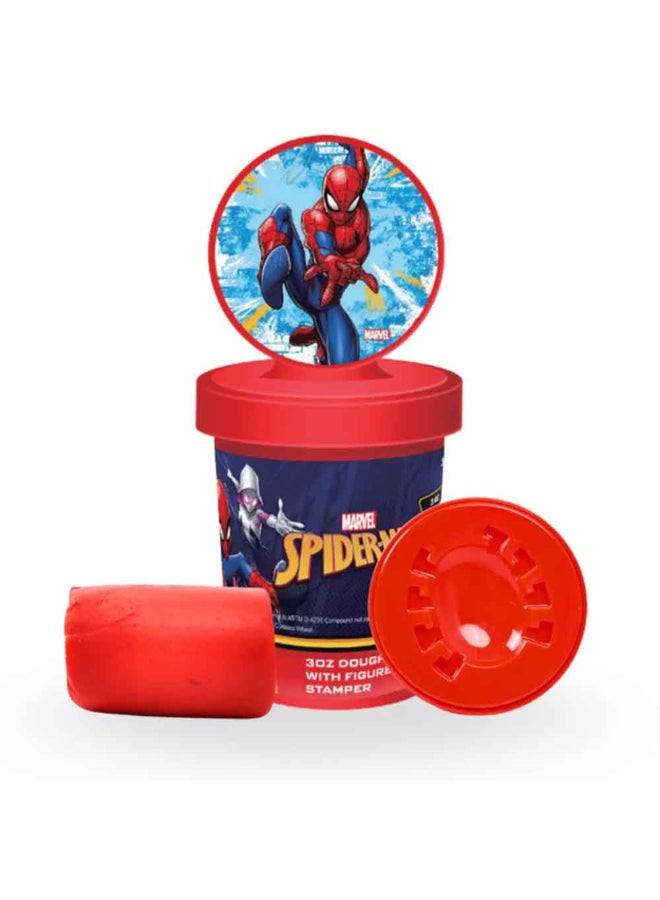 MARVEL Spiderman Clay Dough with Figure Stamper Multicolour 3oz 100381 - Image 1